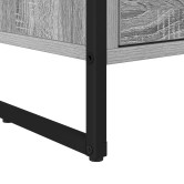 Éjjeli asztal 2 pcs szürke sonoma 39,5 x 30 x 50 cm faanyag