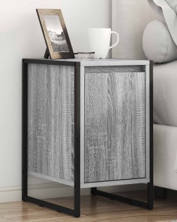 Éjjeli asztal 2 pcs szürke sonoma 39,5 x 30 x 50 cm faanyag