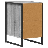 Éjjeli asztal 2 pcs szürke sonoma 39,5 x 30 x 50 cm faanyag