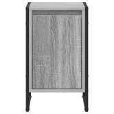 Éjjeli asztal 2 pcs szürke sonoma 39,5 x 30 x 50 cm faanyag