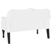 Chesterfield pad párnával fehér 120,5 x 65 x 75 cm műbőr Chesterfield pad párnával fehér 120,5 x 65 x 75 cm műbőr