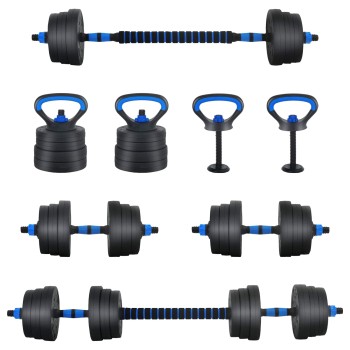 4 az 1-ben súlyzó súlyzós kettlebell készlet 20 kg