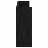 Magazin állvány polcokkal fekete tölgy 60 x 12 x 30 cm faanyag