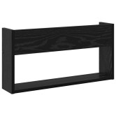 Magazin állvány 2 pcs fekete tölgy 60 x 12 x 30 cm faanyag Magazin állvány 2 pcs fekete tölgy 60 x 12 x 30 cm faanyag