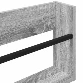 Magazin állvány polcokkal szürke sonoma 60 x 12 x 30 cm faanyag