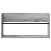Magazin állvány polcokkal szürke sonoma 60 x 12 x 30 cm faanyag