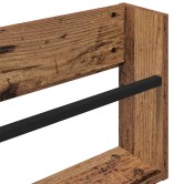 Magazin állvány polcokkal 2 pcs öreg fa 60 x 12 x 30 cm faanyag Magazin állvány polcokkal 2 pcs öreg fa 60 x 12 x 30 cm faanyag
