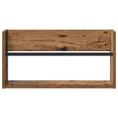 Magazin állvány polcokkal 2 pcs öreg fa 60 x 12 x 30 cm faanyag Magazin állvány polcokkal 2 pcs öreg fa 60 x 12 x 30 cm faanyag