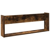 Magazin állvány 2 pcs füstölt tölgy 80 x 12 x 30 cm faanyag