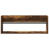 Magazin állvány 2 pcs füstölt tölgy 80 x 12 x 30 cm faanyag