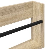 Magazin állvány 2 pcs sonoma tölgy 100 x 12 x 30 cm faanyag