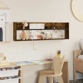 Magazin állvány füstölt tölgy 100 x 12 x 30 cm faanyag