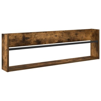 Magazin állvány füstölt tölgy 100 x 12 x 30 cm faanyag