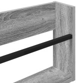 Magazin állvány 2 pcs szürke sonoma 100 x 12 x 30 cm faanyag Magazin állvány 2 pcs szürke sonoma 100 x 12 x 30 cm faanyag