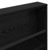 Magazin állvány 2 pcs fekete tölgy 80 x 12 x 70 cm faanyag