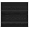 Magazin állvány 2 pcs fekete tölgy 80 x 12 x 70 cm faanyag
