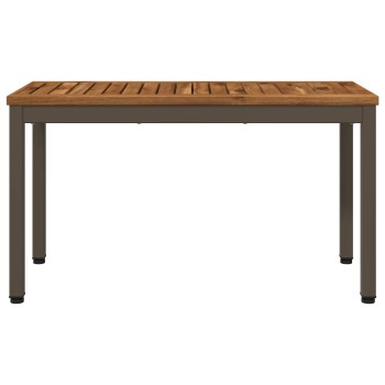 Kerti pad 80,5 x 35 x 45 cm tömör akácfa természetes és kávé