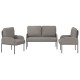 Ülőgarnitúrák párnával 3 pcs tópszínű 115 x 56 x 80 cm furnér