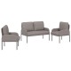 Ülőgarnitúrák párnával 3 pcs tópszínű 115 x 56 x 80 cm furnér