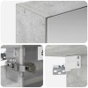 Fürdőszobai tükörszekrény beton szürke 30 x 10,5 x 50 cm