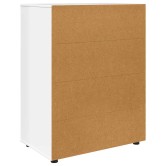 Tároló szekrények magas fényű fehér 80 x 48 x 105 cm faanyag Tároló szekrények magas fényű fehér 80 x 48 x 105 cm faanyag