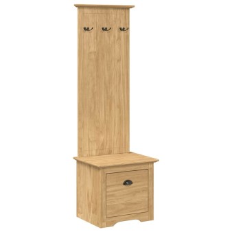Előszobafal fiókkal bodo méz barna 50 x 40 x 156,7 cm faanyag