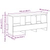 Magazin állvány sonoma tölgy 102 x 30 x 45 cm