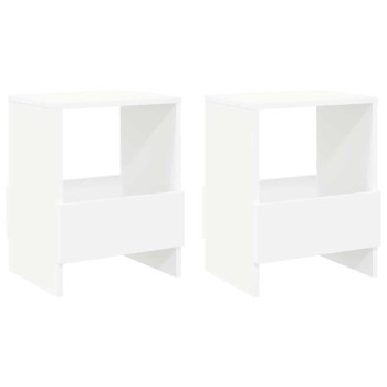 Magazin állvány 2 pcs fehér 35 x 30 x 45 cm