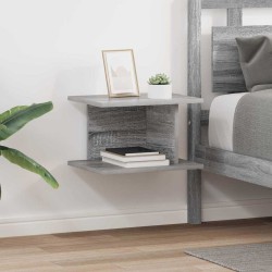 Éjjeli asztal 2 pcs szürke sonoma 40 x 30 x 25 cm faanyag