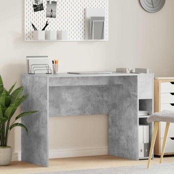 Asztal beton szürke 109 x 50 x 78 cm faanyag
