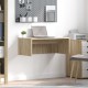 Falra szerelhető íróasztal sonoma tölgy 80 x 45 x 30 cm faanyag