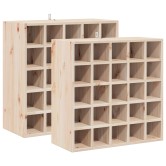Borágas 2 pcs természetes 56 x 25 x 56 cm tömör fenyőfa