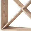 Borágas 2 pcs természetes 62 x 25 x 62 cm tömör fenyőfa