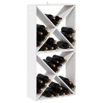 Borágas 2 pcs fehér 62 x 25 x 62 cm tömör fenyőfa