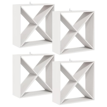 Borágas 4 pcs fehér 62 x 25 x 62 cm tömör fenyőfa