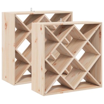 Borágas 2 pcs természetes 62 x 25 x 62 cm tömör fenyőfa