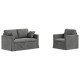 Kanapé 2 pcs sötétszürke