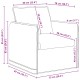 Kanapé 120cm 2 pcs kék fém