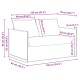 Kanapé 120cm 2 pcs kék fém