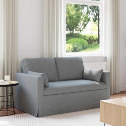 Kanapé világosszürke 138 x 78 x 80 cm fém