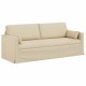 Kanapé krém 198 x 78 x 80 cm fém