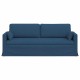 Kanapé 180cm kék fém