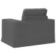 Kanapé sötétszürke 102 x 80 x 82 cm fém