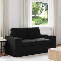 Kanapé fekete 162 x 80 x 82 cm fém
