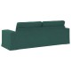 Kanapé sötétzöld 222 x 80 x 82 cm fém