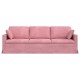 Kanapé rózsaszín 228 x 78 x 80 cm bársony