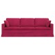 Kanapé bordó 228 x 78 x 80 cm bársony