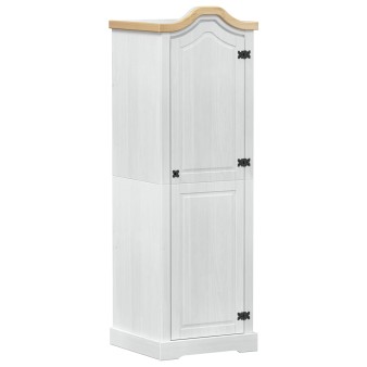 Szekrények polcokkal fehér 55 x 52 x 170 cm tömör fenyőfa