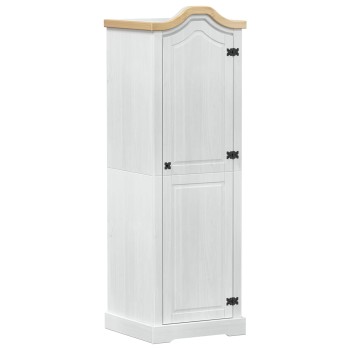 Szekrények polcokkal fehér 55 x 52 x 170 cm tömör fenyőfa