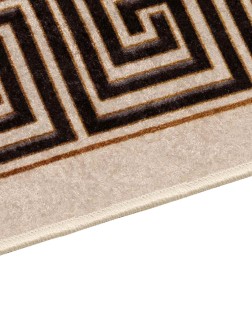Szőnyeg futó marsa fekete 50 x 400 cm poliészter és pvc